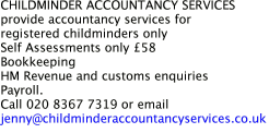 CHILDMINDER ACCOUNTANCY SERVICES