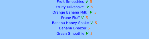 Fruit Smoothies V  5 